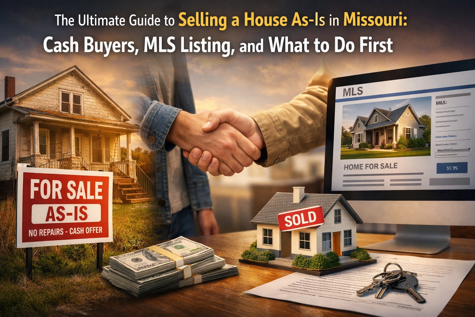 The Ultimate Guide to Selling a House As-Is in Missouri: Cash Buyers, MLS Listing, and What to Do First